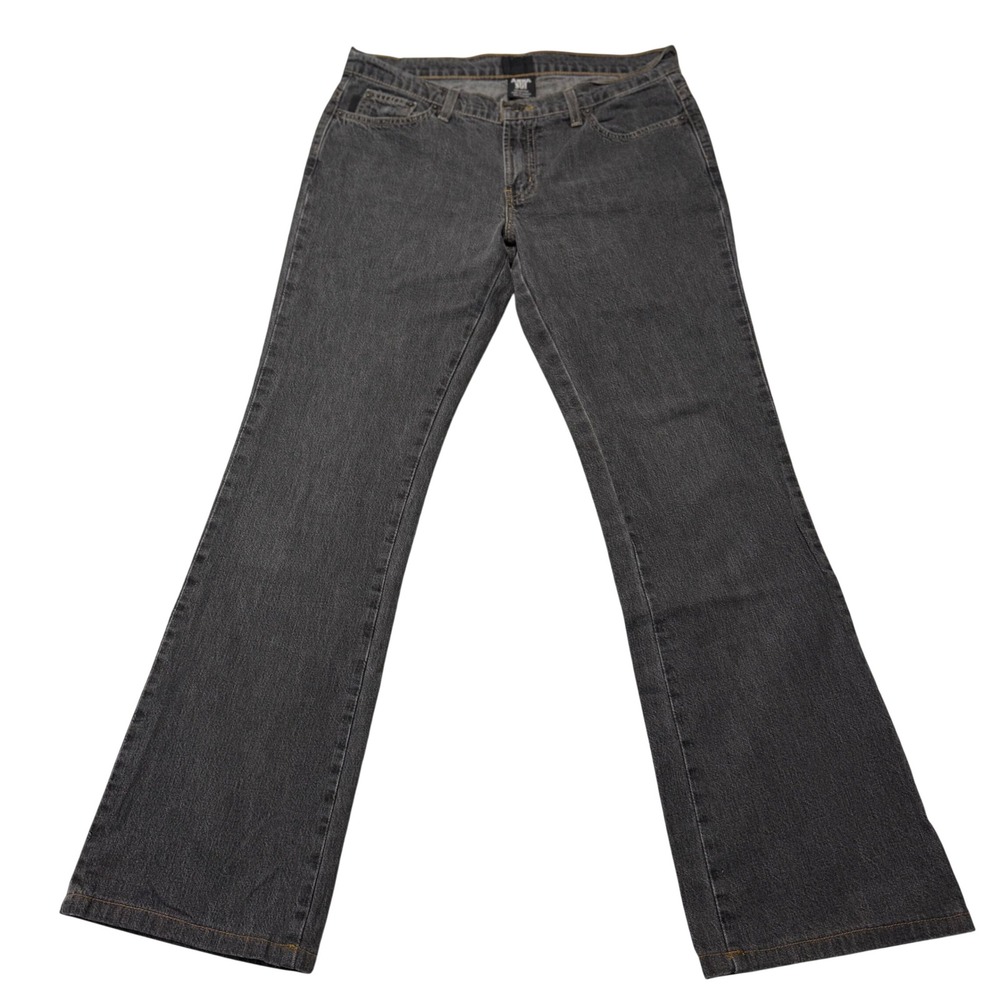 Vintage Anna Sui Wide Leg Jeans Womens 8 Gray Black Denim 100% Cotton Canada Y2K